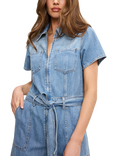 Good American Fit For Success Lite Denim Jumpsuit, Indigo786