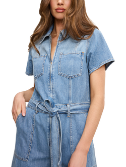 Good American Fit For Success Lite Denim Jumpsuit, Indigo786 - view 2, Indigo786