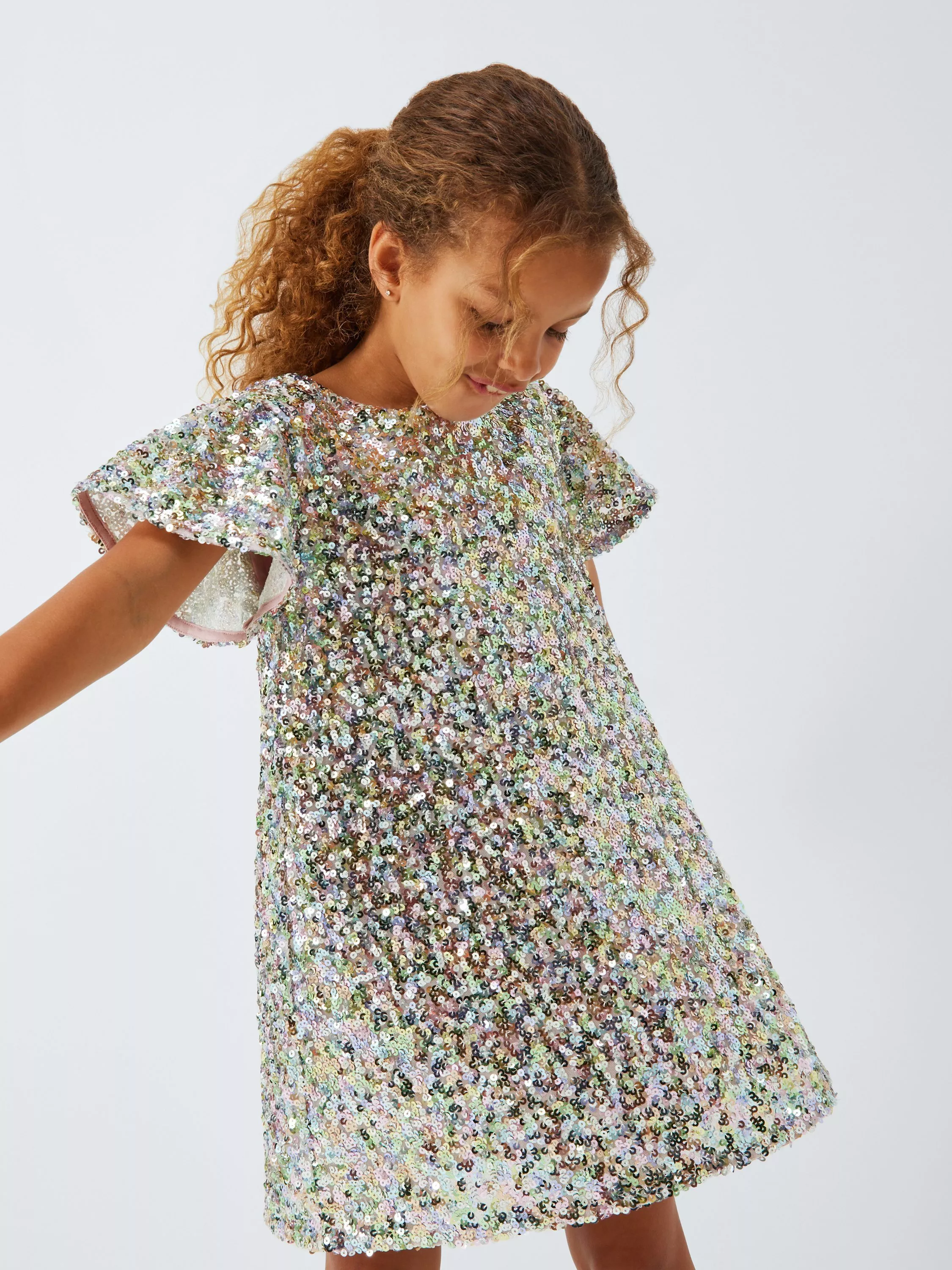 girl in sequin dress