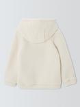 John Lewis Kids' Borg Fleece Hoodie, Cream