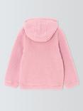 John Lewis Kids' Borg Fleece Hoodie, Pink