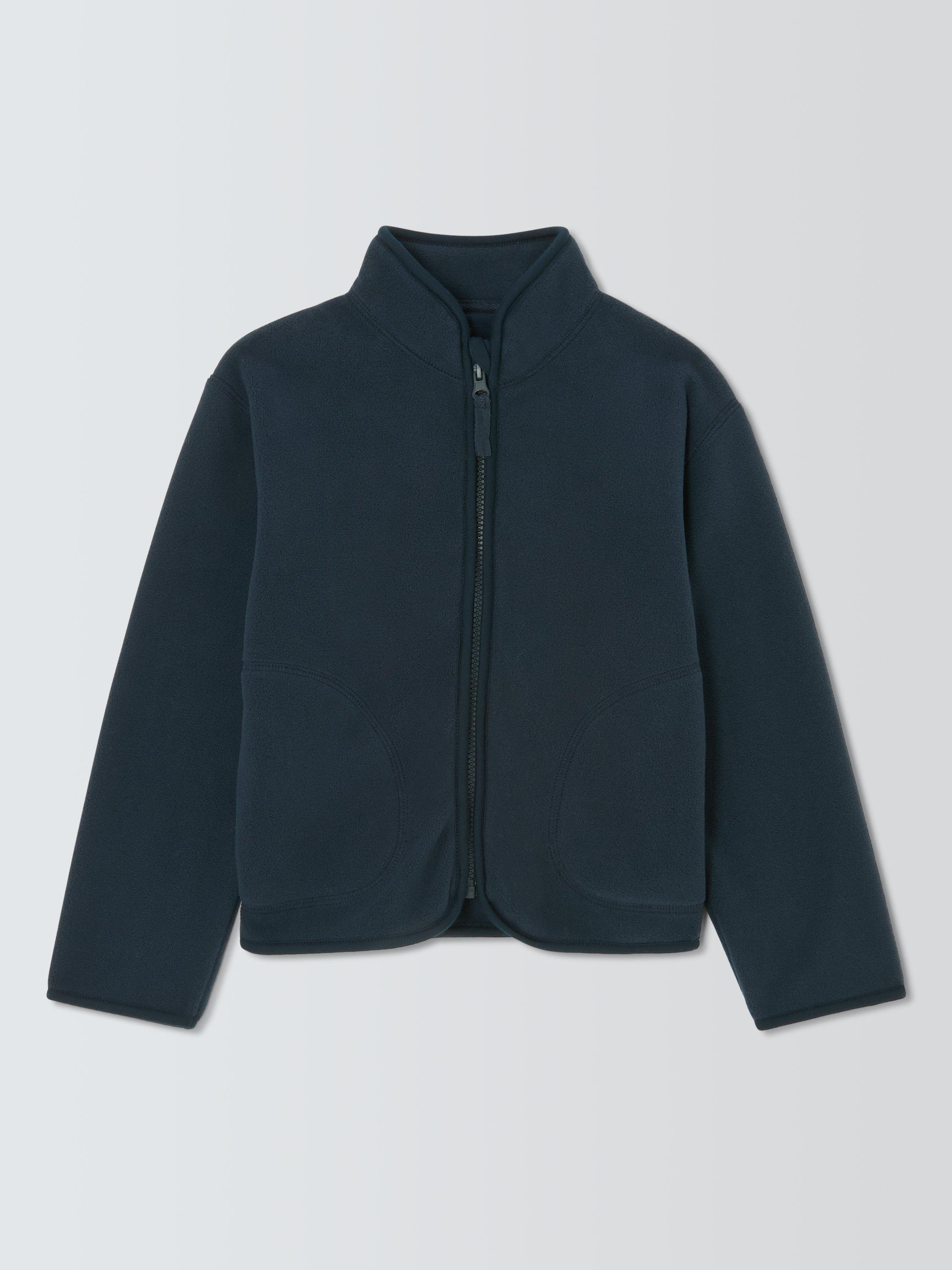 Product image 2 of 7, which shows John Lewis Kids' Zip Up Fleece, Blue, 3 years