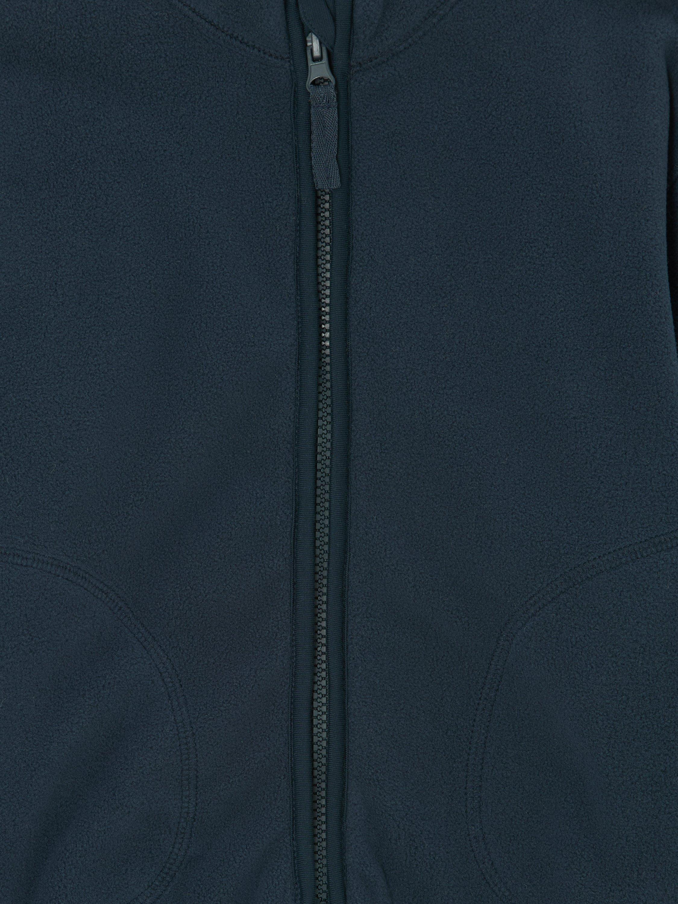 Product image 4 of 7, which shows John Lewis Kids' Zip Up Fleece, Blue, 3 years