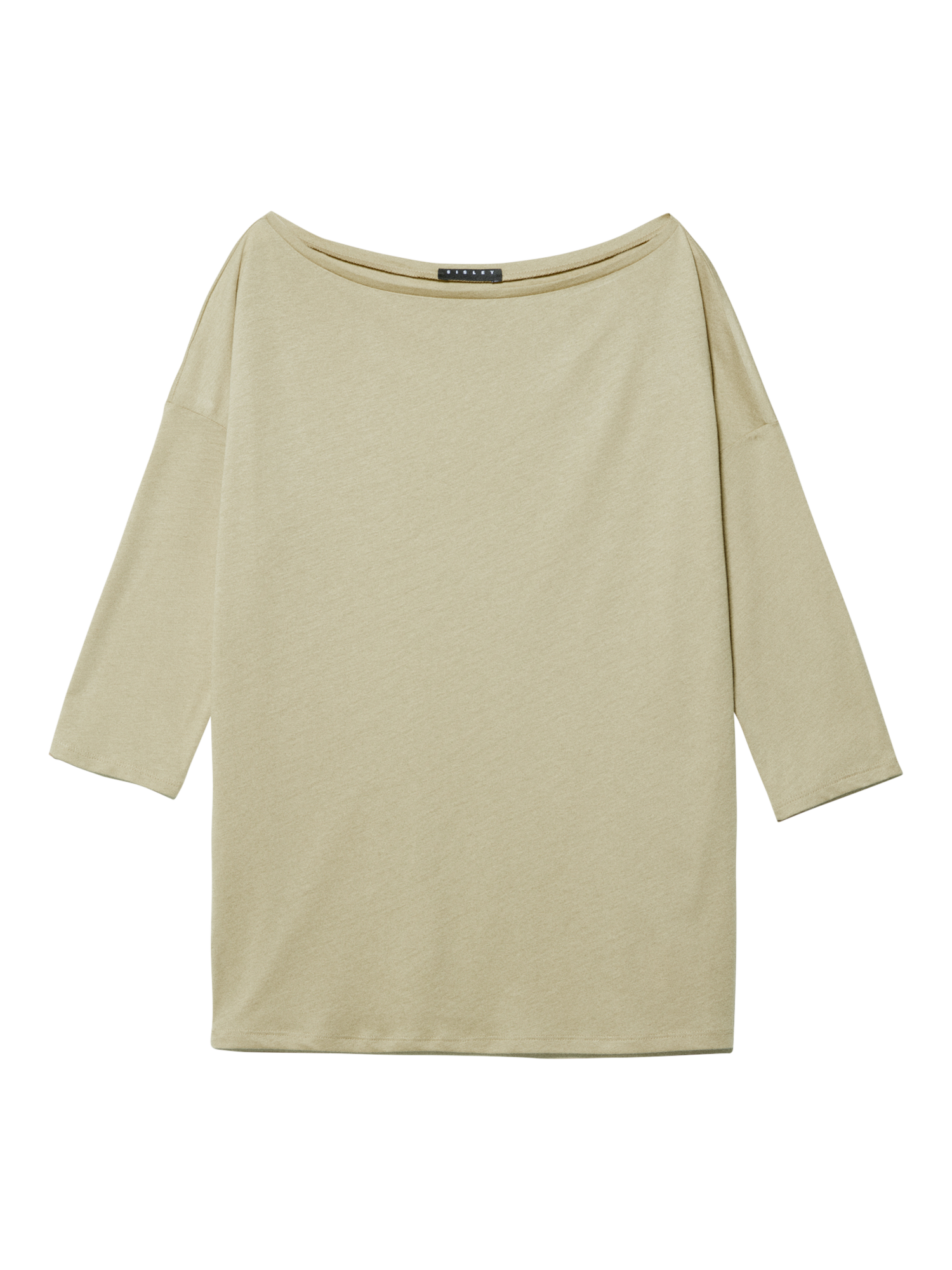Product image 5 of 5, which shows SISLEY Boat Neck T-Shirt, Green, XS