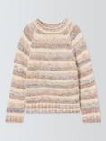 John Lewis Kids' Rainbow Knit Jumper, Multi
