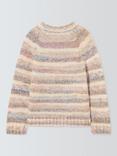 John Lewis Kids' Rainbow Knit Jumper, Multi