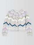 John Lewis Kids' Knit Stripe Cardigan, Multi