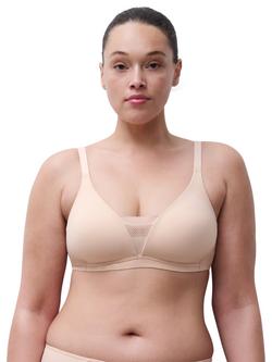 Chantelle Easy Bliss Soft Feel Non Wired T-Shirt Bra, Golden Beige