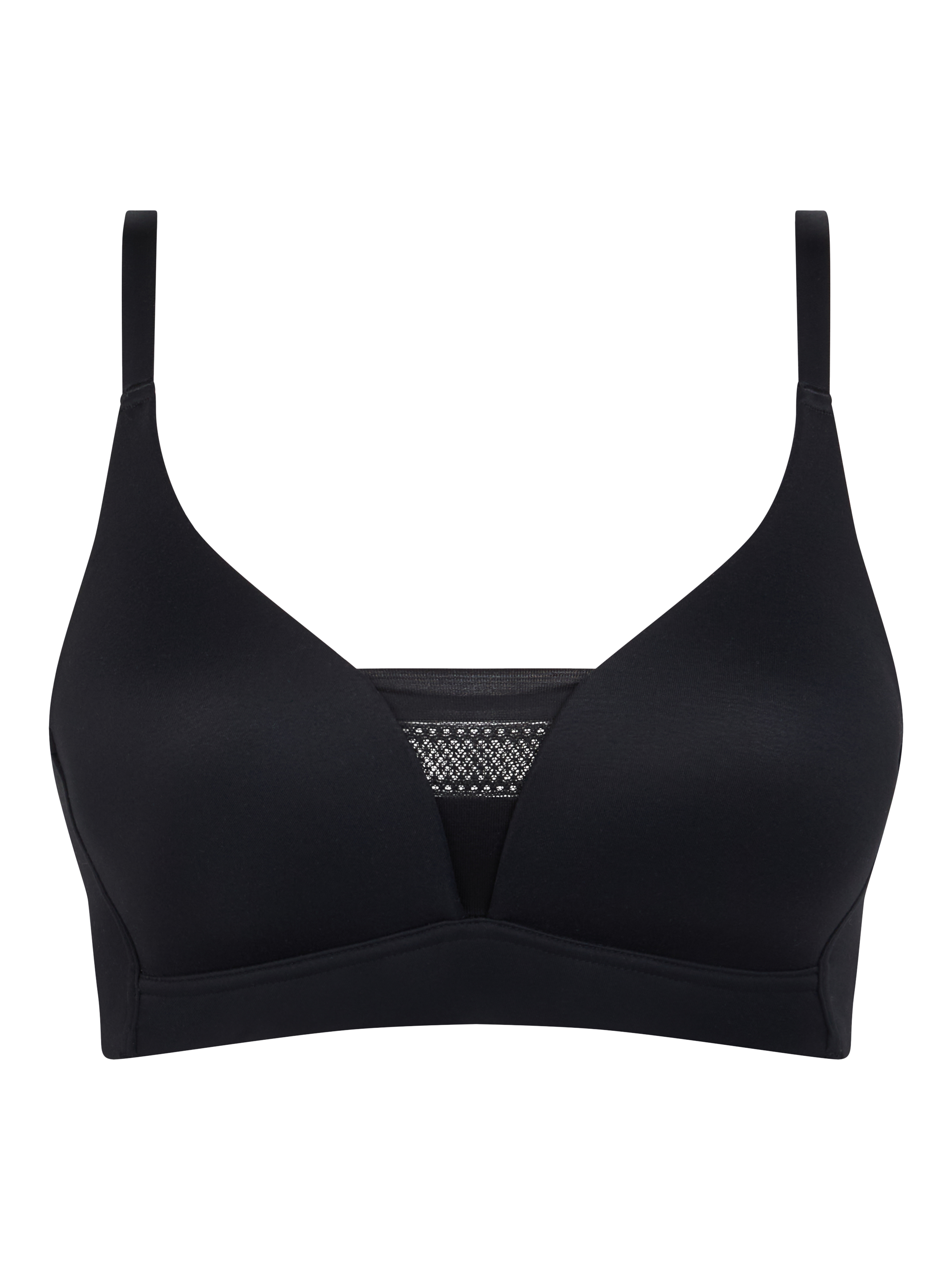 Product image 4 of 4, which shows Chantelle Easy Bliss Soft Feel Non Wired T-Shirt Bra, Black, 30C