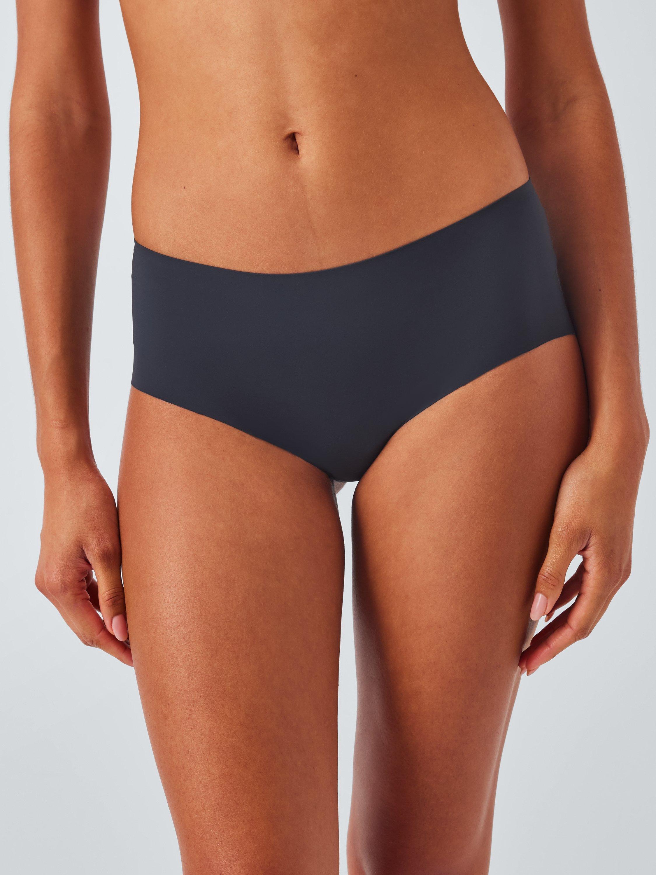 Product image 2 of 5, which shows John Lewis No VPL Shorty Knickers, Pack of 3, Black, 8