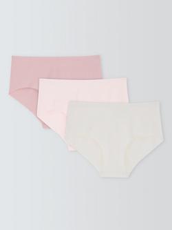 John Lewis No VPL Shorty Knickers, Pack of 3, Neutral Mix