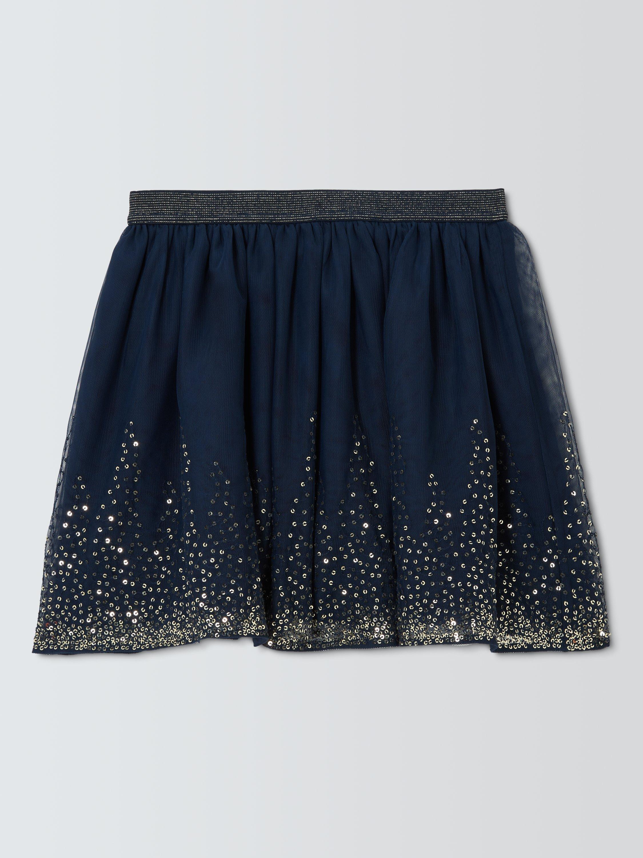 Product image 5 of 6, which shows John Lewis Kids' Sequin Skirt, Blue, 3 years