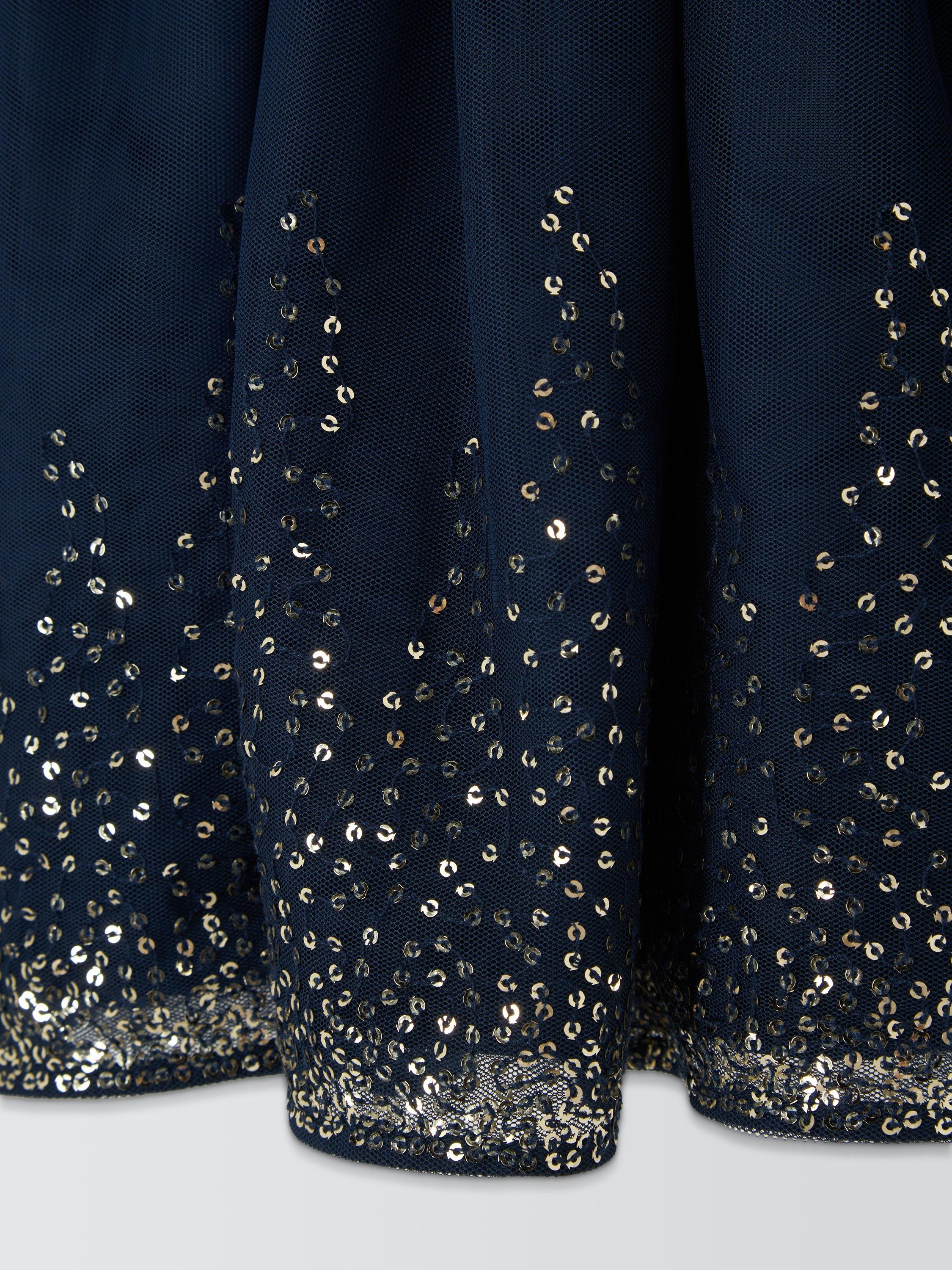 Product image 6 of 6, which shows John Lewis Kids' Sequin Skirt, Blue, 3 years