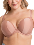 Curvy Kate Superhero Multiway Underwired Plunge Bra, Latte