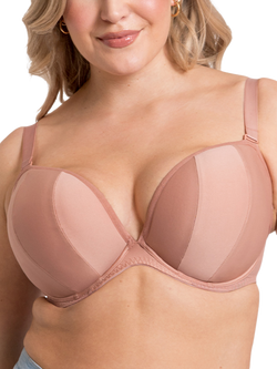 Curvy Kate Superhero Multiway Underwired Plunge Bra, Latte, Latte