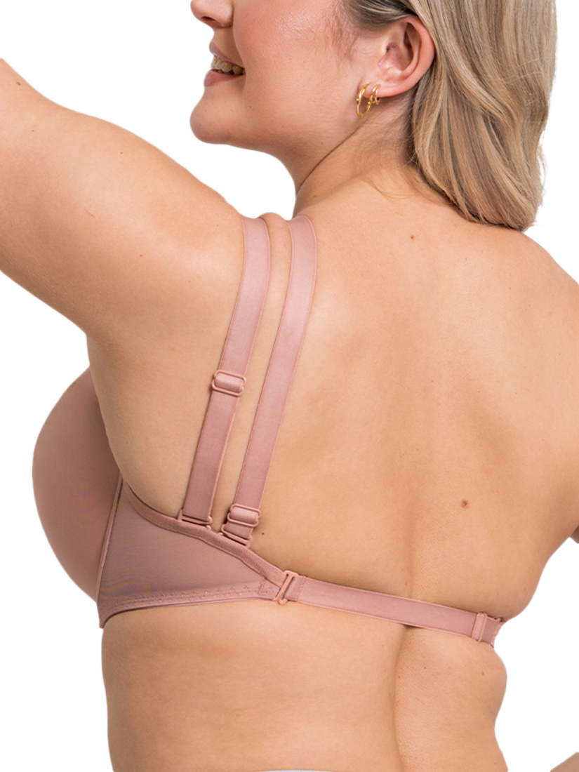 Product image 2 of 11, which shows Curvy Kate Superhero Multiway Underwired Plunge Bra, Latte, 32D