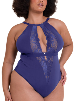 Curvy Kate Indulgence Stretch Lace Body, Deep Blue