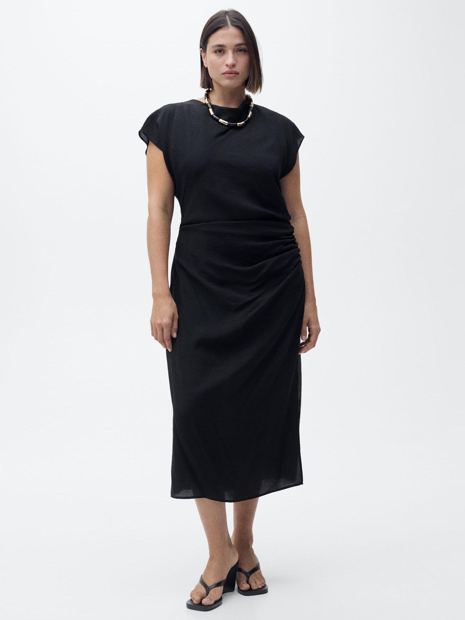 Product image 8 of 11, which shows Mango Kelly Dress, Black, 10