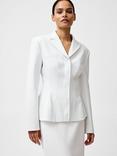 French Connection Cannes Twill Fitted Blazer, Summer White