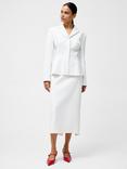 French Connection Cannes Twill Fitted Blazer, Summer White