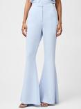 French Connection Arlette Flared Leg Trousers, Powder Blue