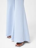 French Connection Arlette Flared Leg Trousers, Powder Blue