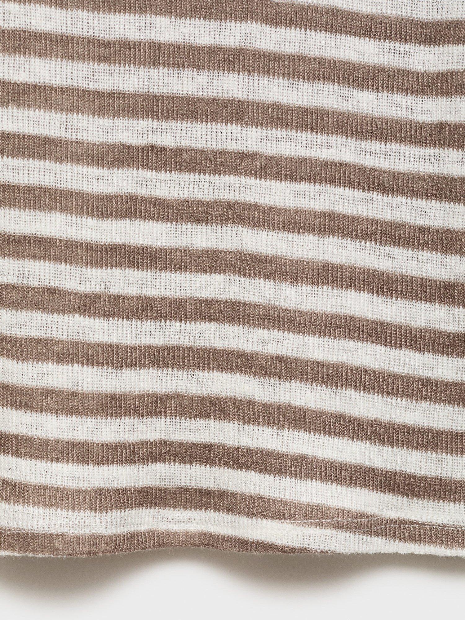Product image 5 of 6, which shows Mango Lini Sleeveless Top, Lt Pastel Brown, XS