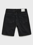 Mango Kids' Martin Cotton Denim Bermuda Shorts, Open Grey