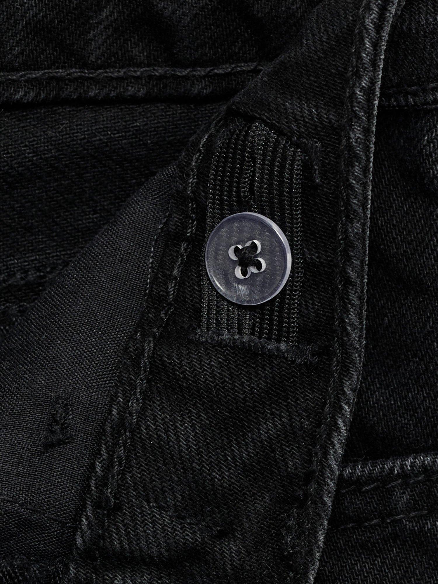 Product image 3 of 4, which shows Mango Kids' Martin Cotton Denim Bermuda Shorts, Open Grey, 6 years