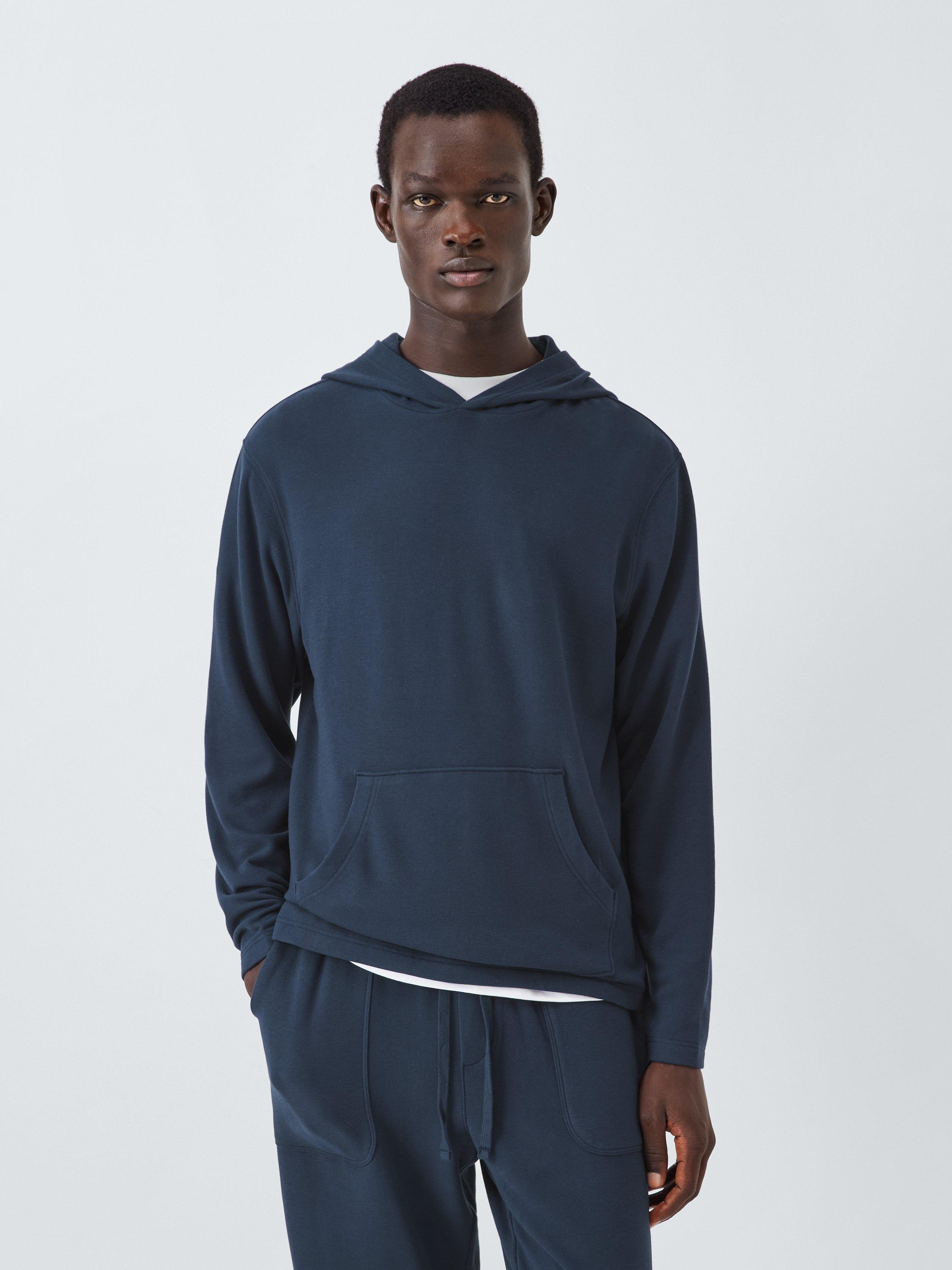 Product image 1 of 5, which shows John Lewis Cosy Hoodie, Navy, S