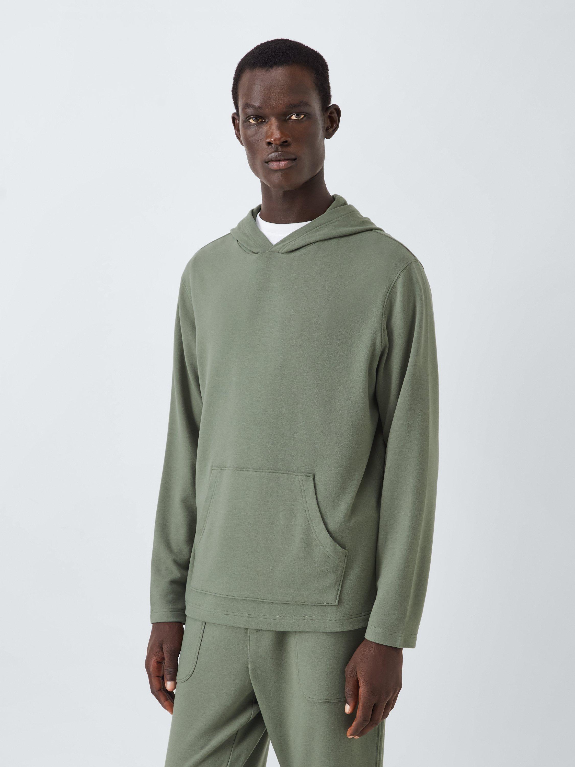 Product image 1 of 5, which shows John Lewis Cosy Hoodie, Mid Green, S