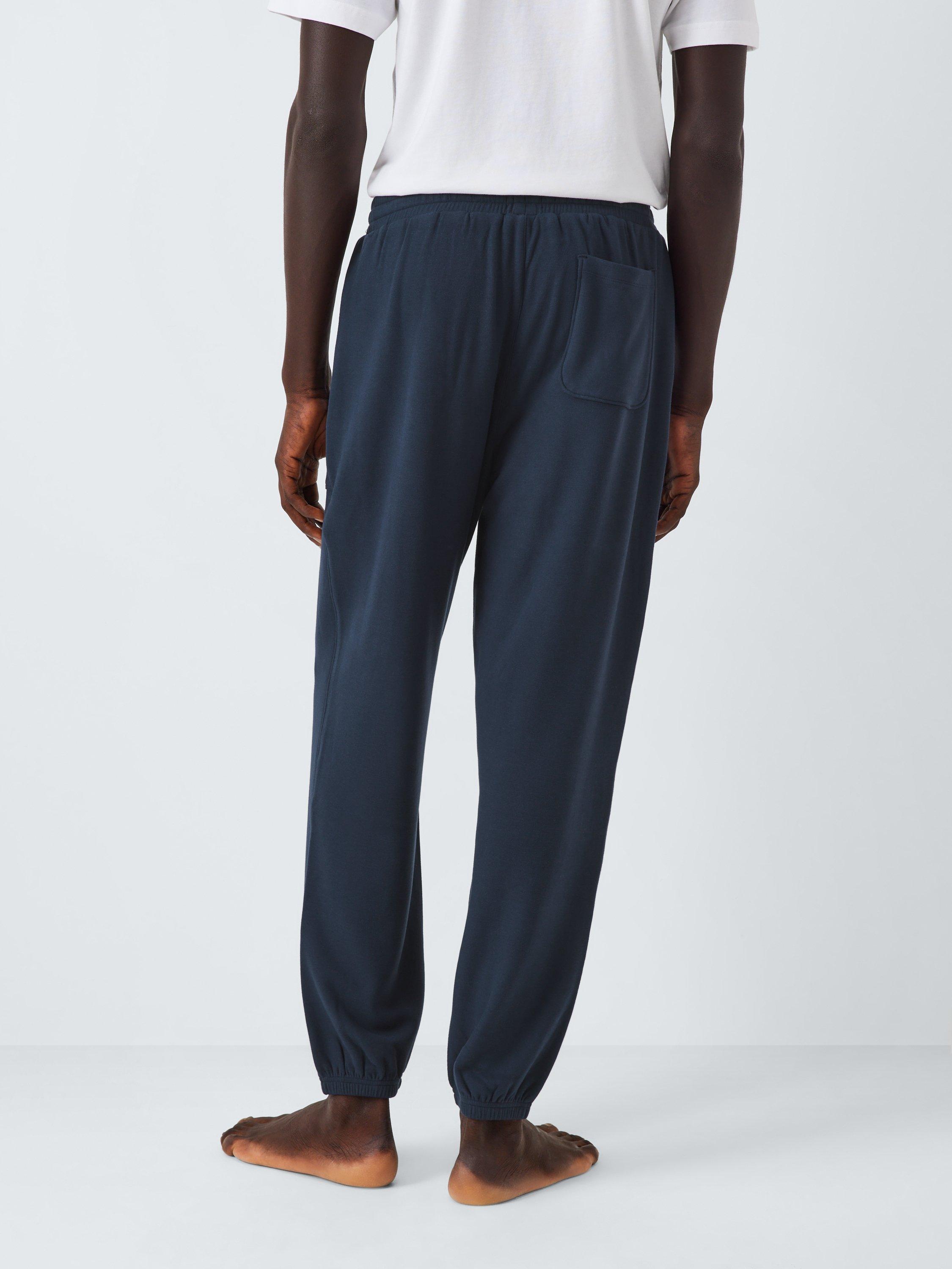 Product image 2 of 5, which shows John Lewis Cosy Lounge Pants, Navy, S