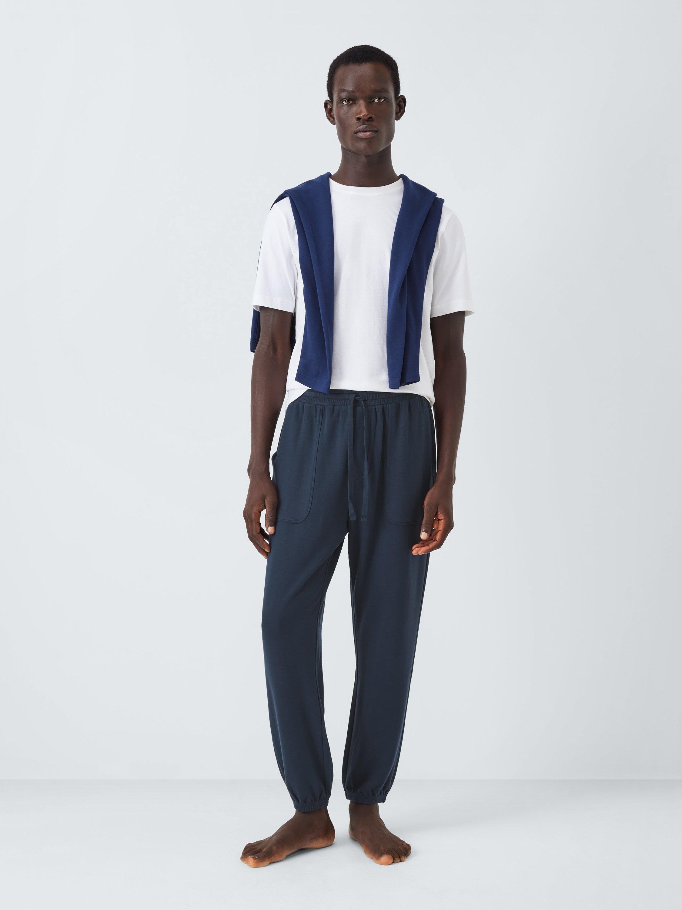 Product image 4 of 5, which shows John Lewis Cosy Lounge Pants, Navy, S