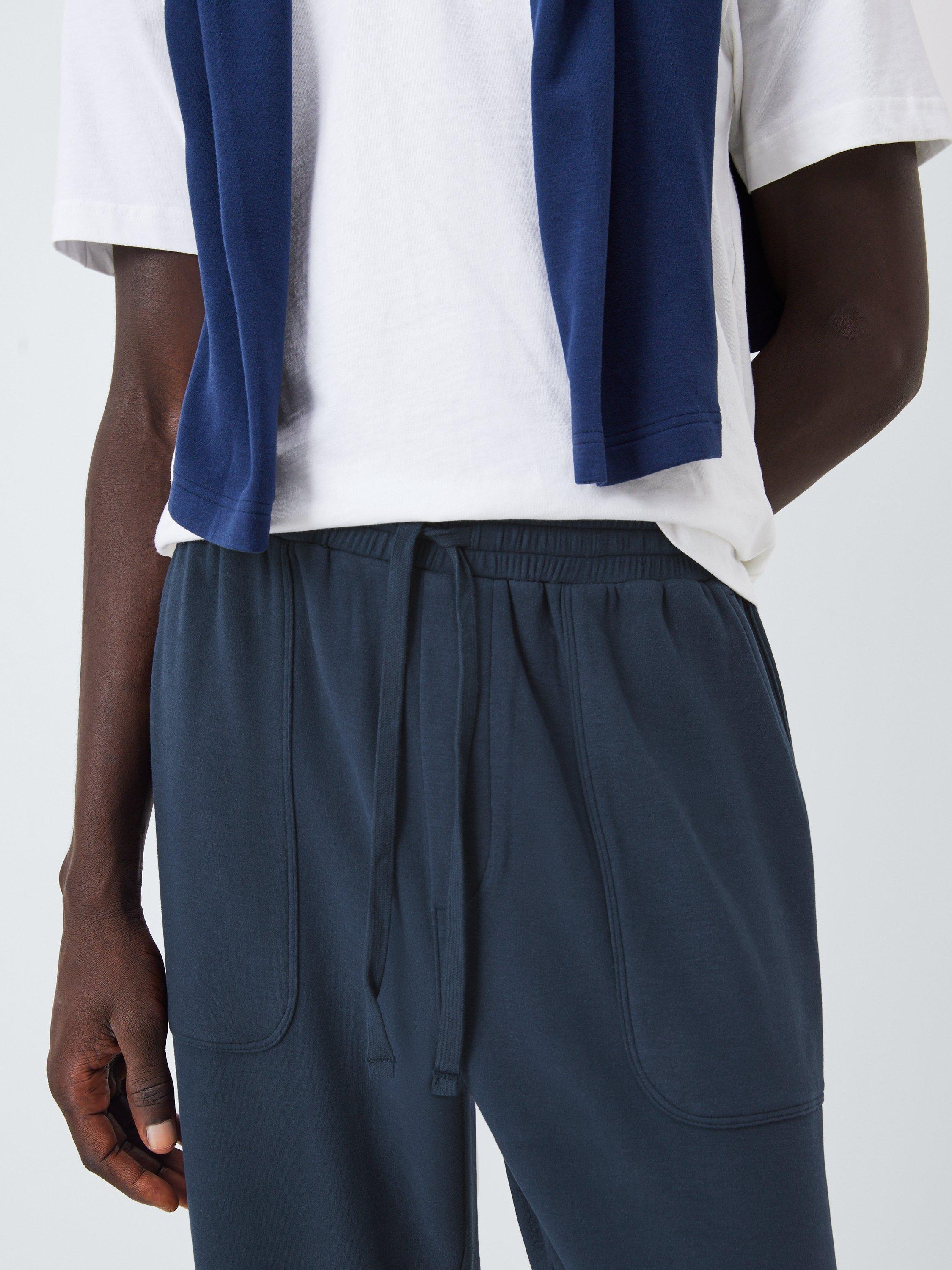 Product image 5 of 5, which shows John Lewis Cosy Lounge Pants, Navy, S