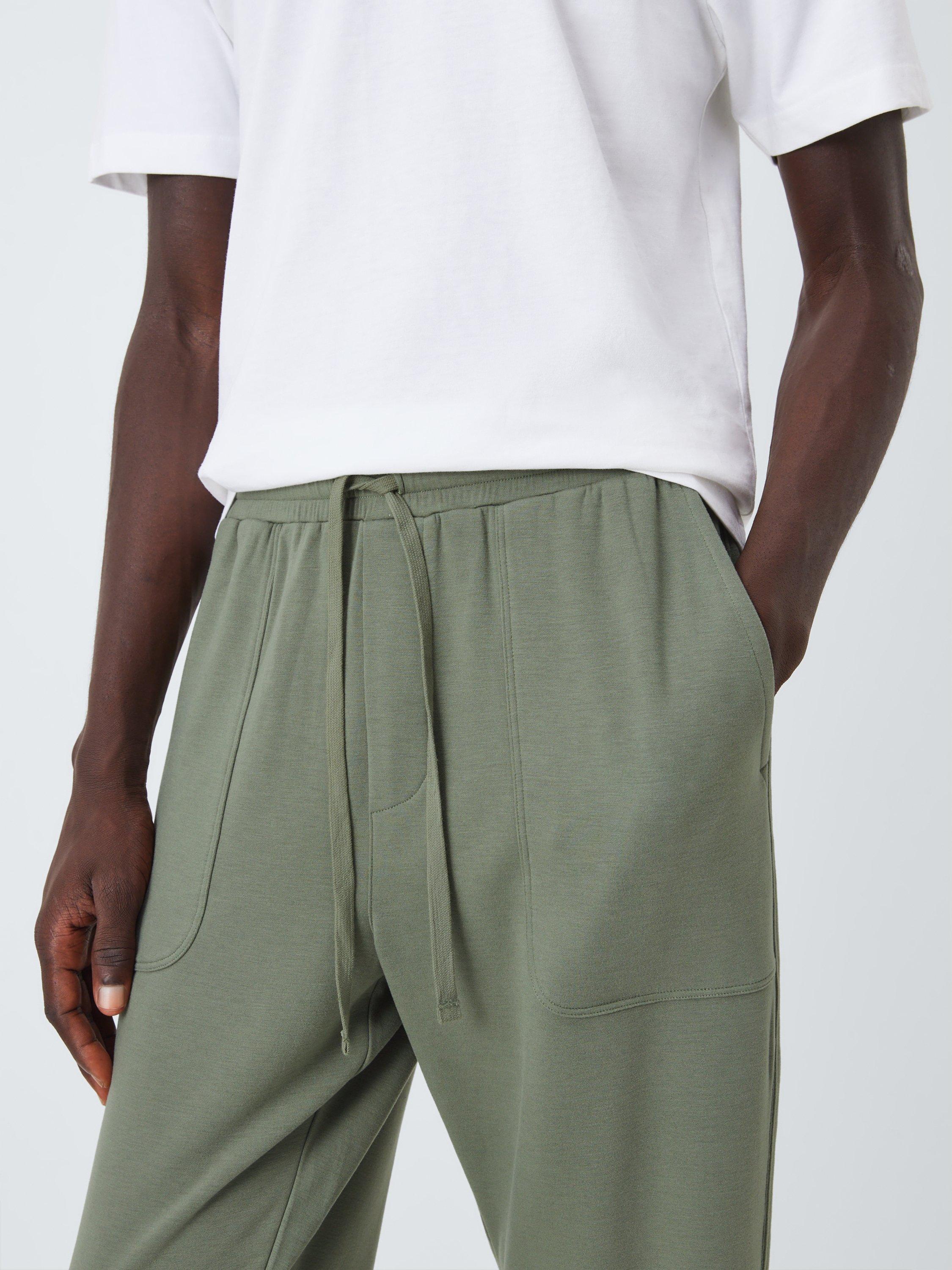 Product image 5 of 5, which shows John Lewis Cosy Lounge Pants, Green Mid, S