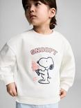 Mango Kids' Syice Snoopy Graphic Print Cotton Jumper