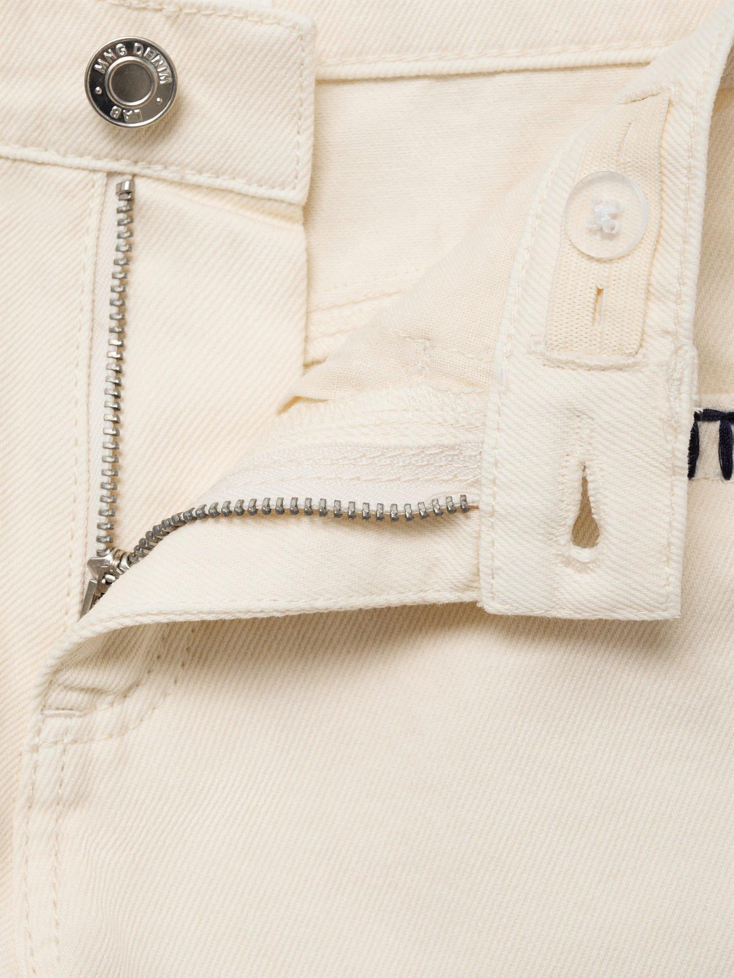 Product image 3 of 4, which shows Mango Kids' Betia Cotton Shorts, Light Beige, 10 years