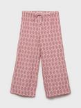 Mango Kids' Jaipur Patterned Cotton Trousers