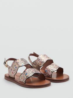 Mango Kids' Deme Glitter Sandals, Multi - view 2, Multi