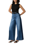 PAIGE Portia High Waist Wide Leg Jeans, Blue/Dark Blue