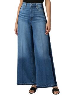 PAIGE Portia High Waist Wide Leg Jeans, Blue/Dark Blue - view 2, Blue/Dark Blue