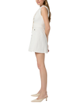 PAIGE Vida Denim Mini Dress, White