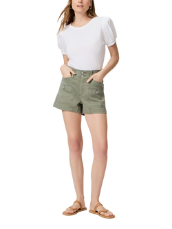 PAIGE Olivia Cargo Shorts, Khaki - view 2, Khaki