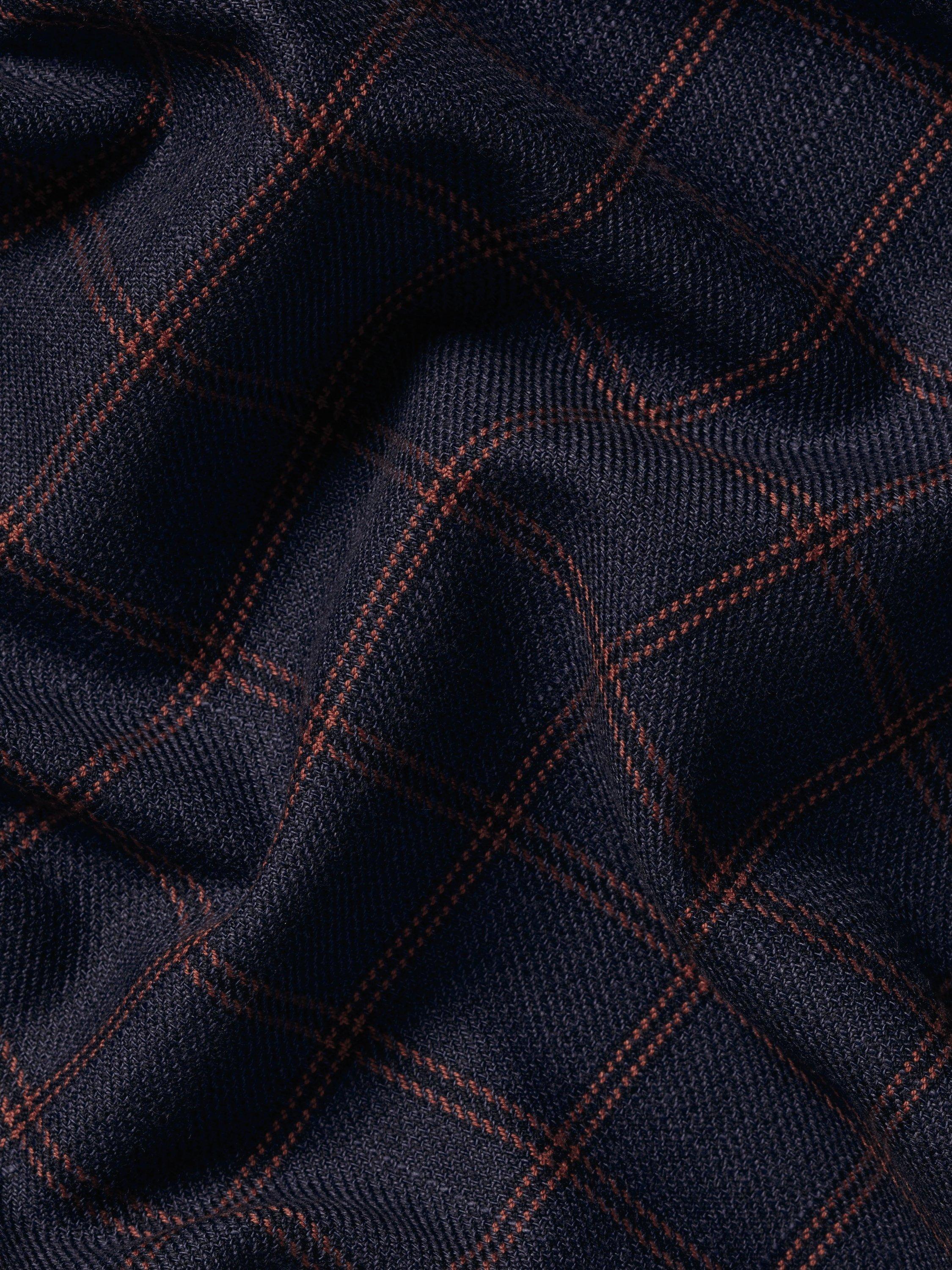 Product image 6 of 6, which shows Charles Tyrwhitt Cotton Extra Slim Fit Check Shirt, Heather Blue, S