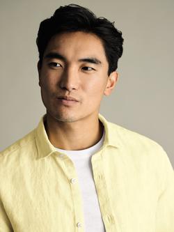 Charles Tyrwhitt Linen Slim Fit Shirt - view 2, Lemon