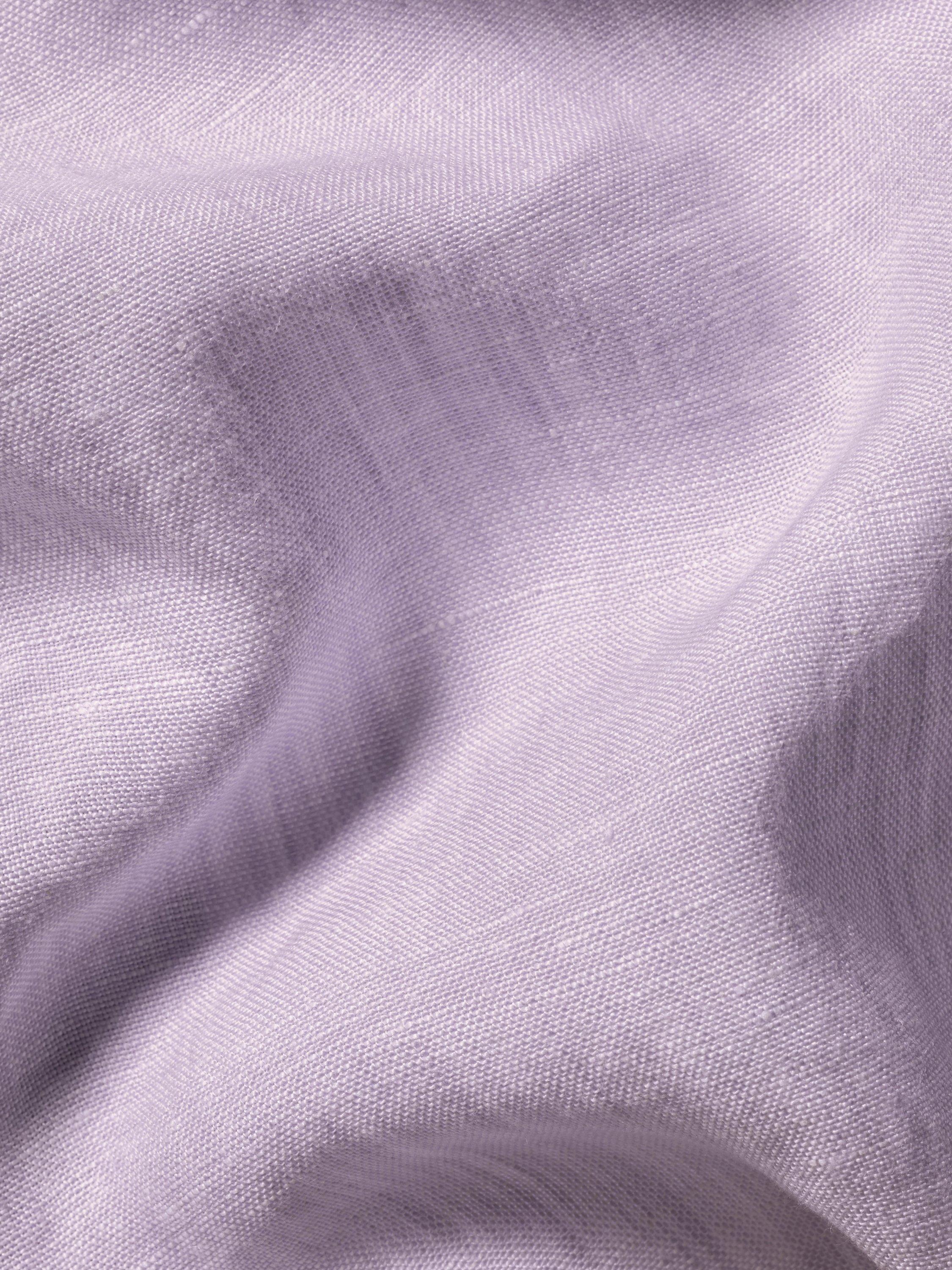 Product image 5 of 5, which shows Charles Tyrwhitt Linen Slim Fit Short Sleeve Shirt, Lilac Purple, S