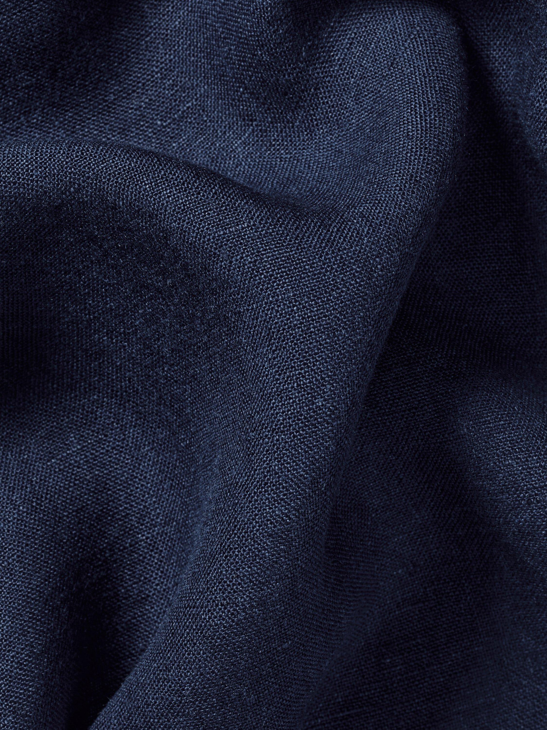 Product image 6 of 6, which shows Charles Tyrwhitt Linen Slim Fit Shirt, Navy, S