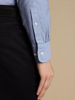Charles Tyrwhitt Cotton Extra Slim Fit Button-Down Collar Shirt - view 2, Sky Blue