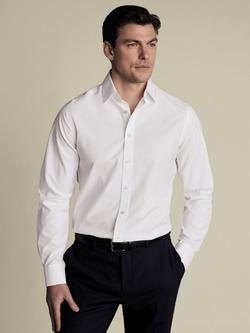 Charles Tyrwhitt Cotton Classic Fit Poplin Weave Shirt, White, White