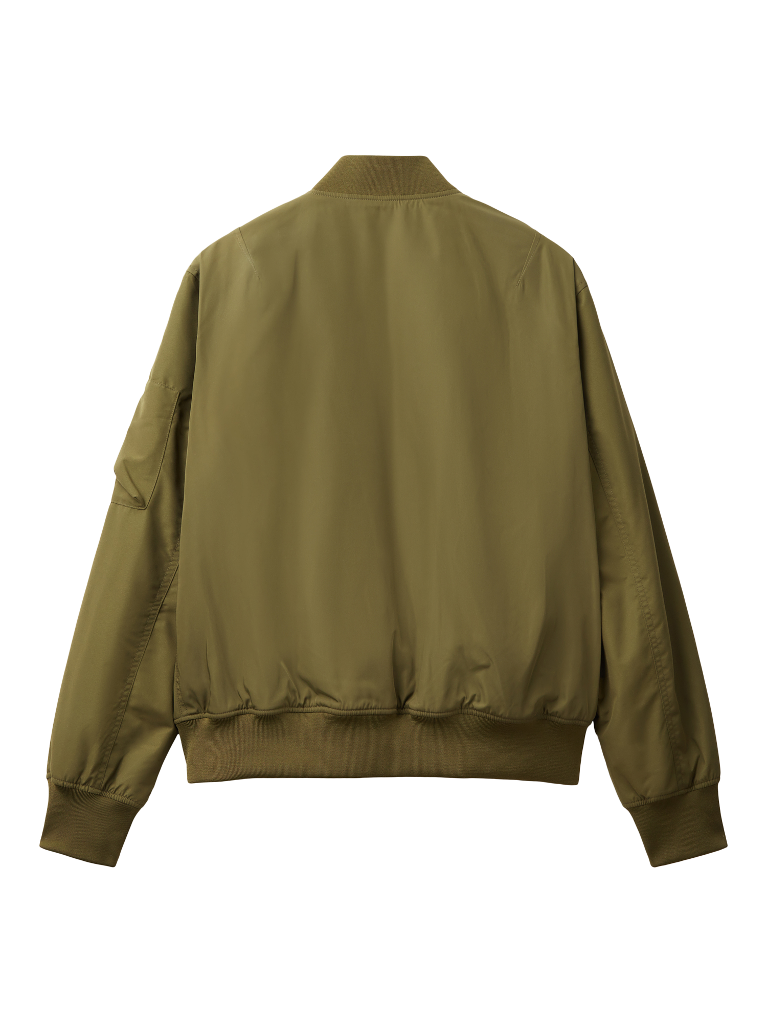 Product image 5 of 5, which shows Benetton Bomber Jacket, Dark Military Green, XL